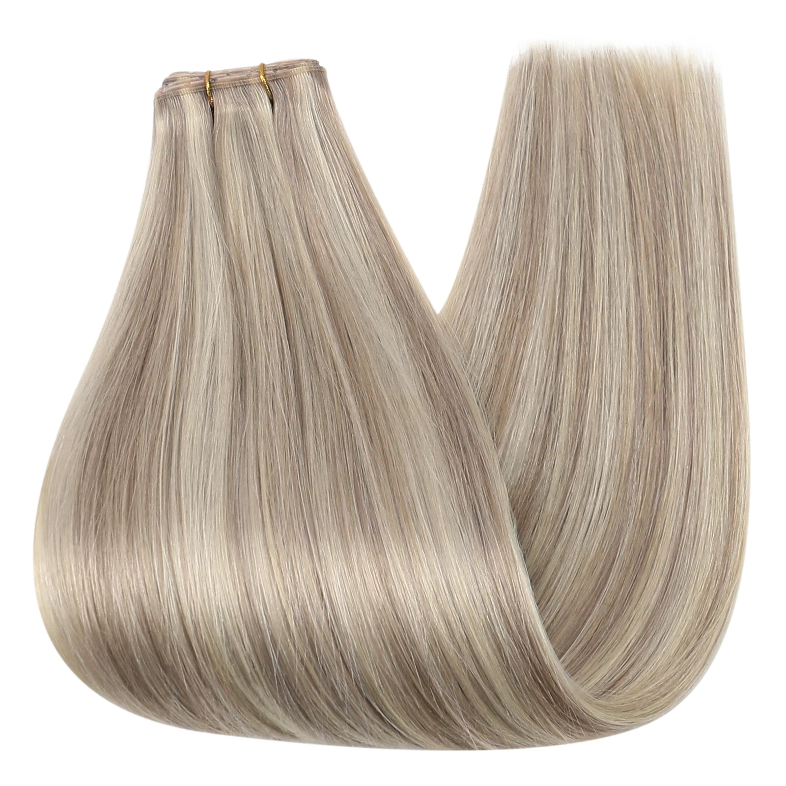 

[NEW] Ugeat Butterfly Weft Hair Extensions Genius Weft Real Human Hair Pu Hole Extensions Silky Hair for Wedding or Parties