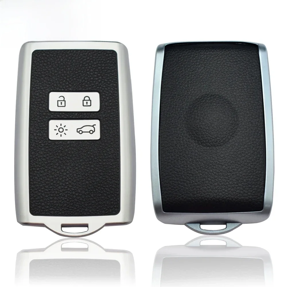 Pour Renault Clio 4 5 austral Arkana Captur Megane Zoe Koleos Kadjar Dacia Duster Sandero Jogger Logan carte clé housse capuchons