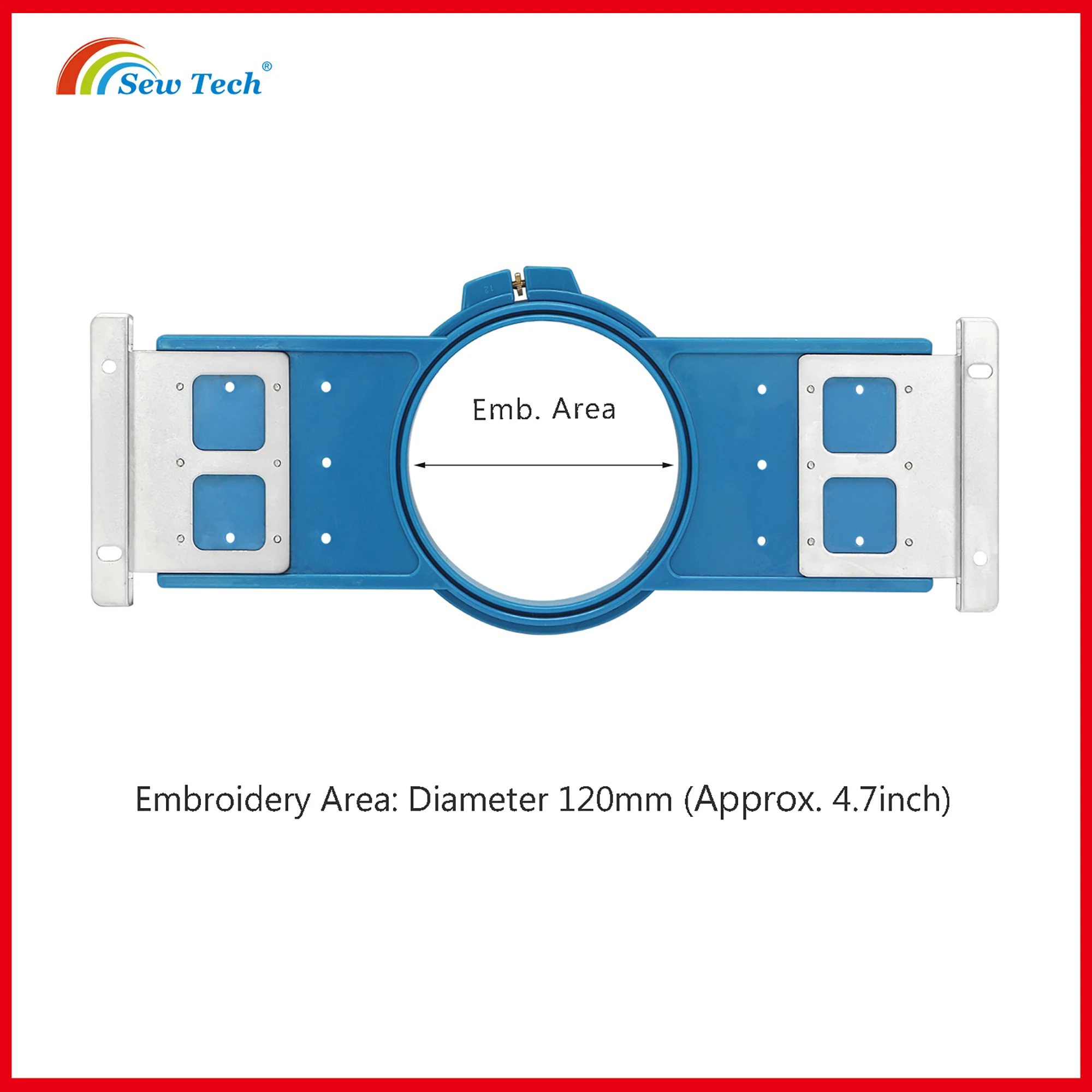 Sew Tech Embroidery Hoops for Barudan QS, Sewing and Embroidery Machine Rings Tubular Frames