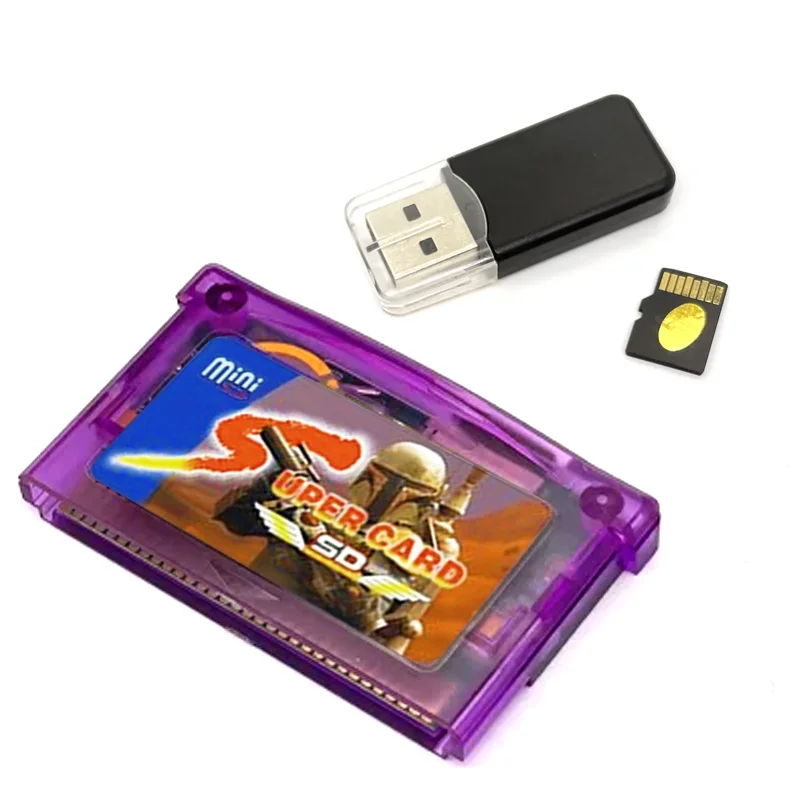 Premium 32-bit Ultra Mini Card Adapter Box 2GB Game Backup Device for GBA/GBM/IDS/NDS/NDSL Game Accessories