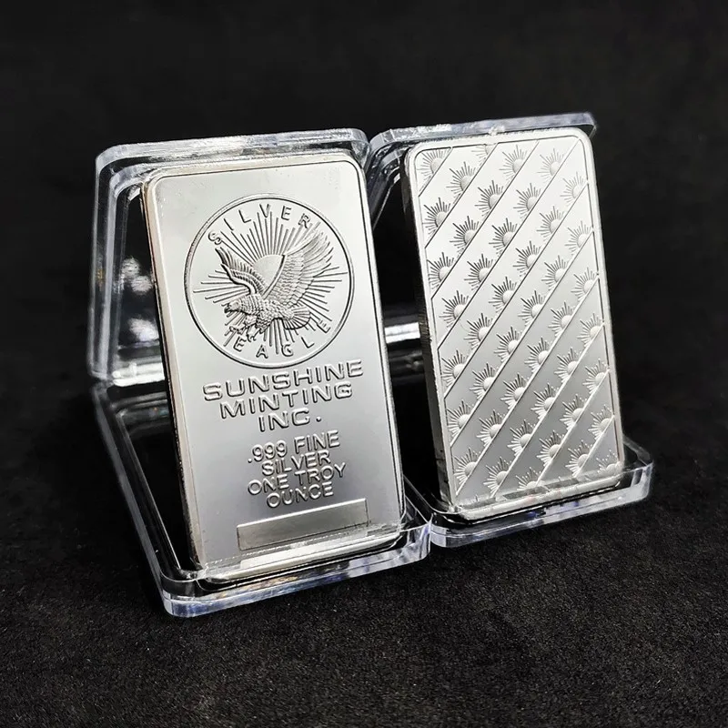 1 oz American Sunshine Minting Silver Bar Silver Bullion Bar Commemorative Silver Coins Collection