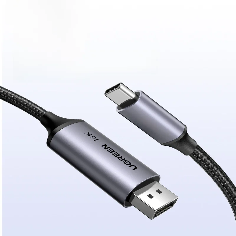 UGREEN-Câble vidéo USB C vers 16K Displayport 2.1 pour MacPlePro/Air, Thunderbolt 3/4, 40Gbps, Type C vers 16K DP 2.1, 6K @ 30Hz, 8K @ 60Hz