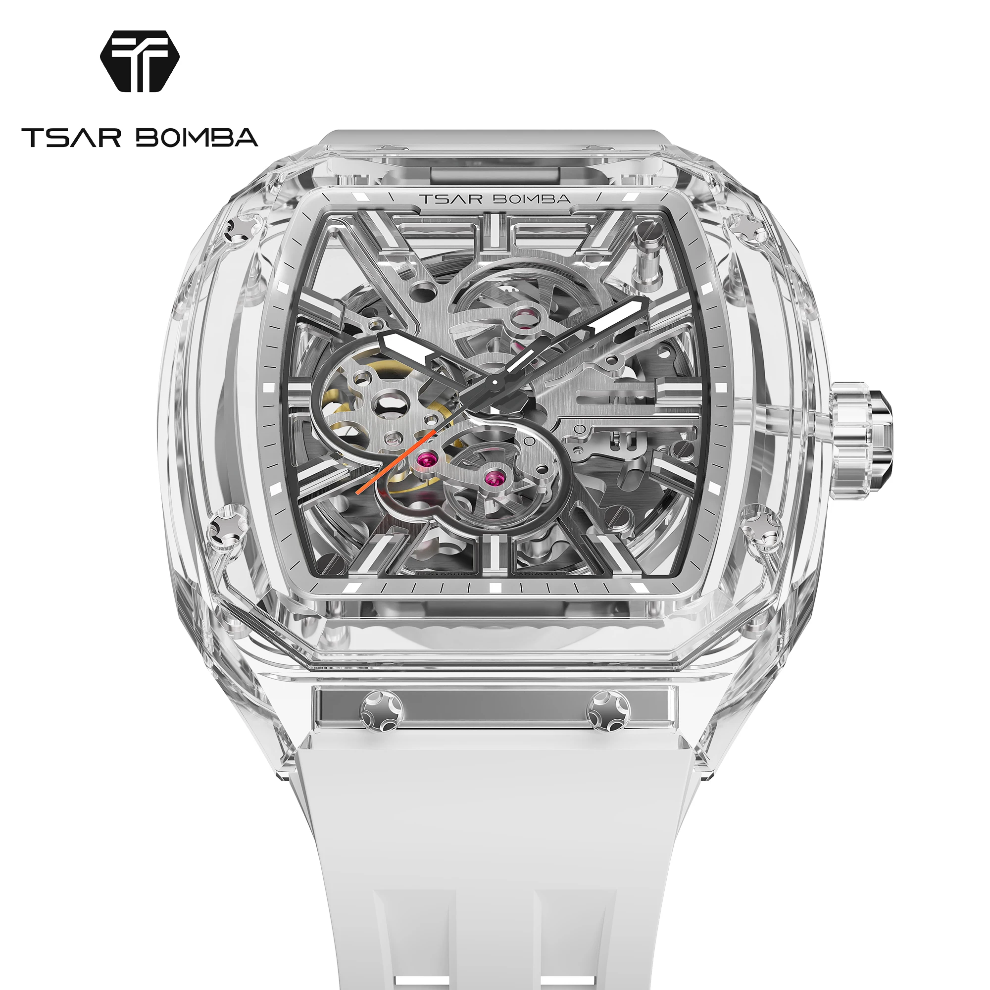 Tsar Bomba Light Matter Series Automatic Mechanical Watch Sapphire Crystal Bezel Chronite Case Japan Movement Men Watch