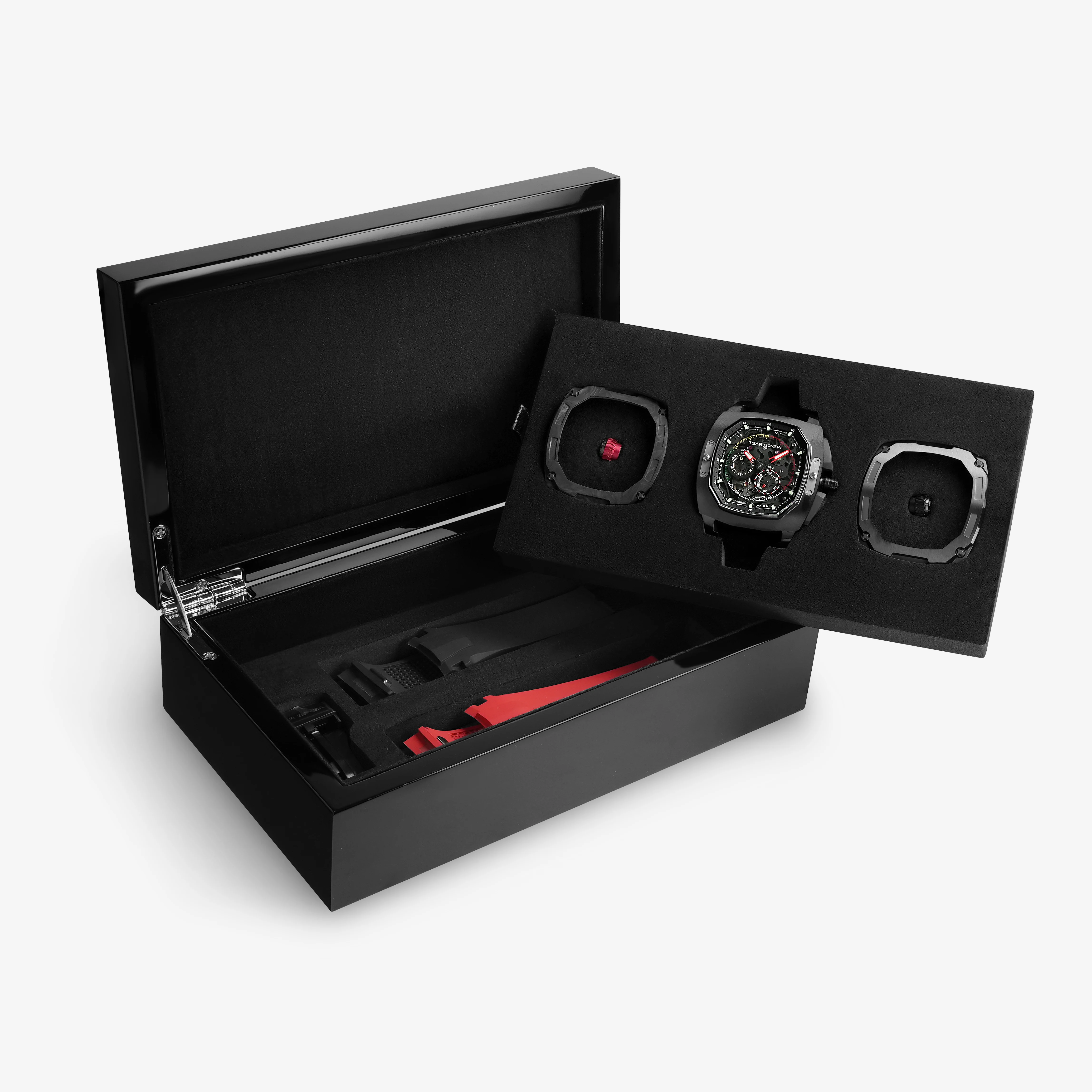 TSAR BOMBA Automatic Skeleton - Luxury Watch Rubber Strap review and price