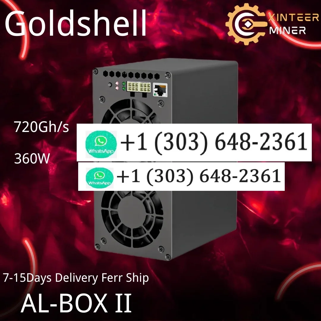 Goldshell AL Box II Miner ، ALPH Hashrate 720GH W Blake3 ، جديد ، متوفر بالمخزون