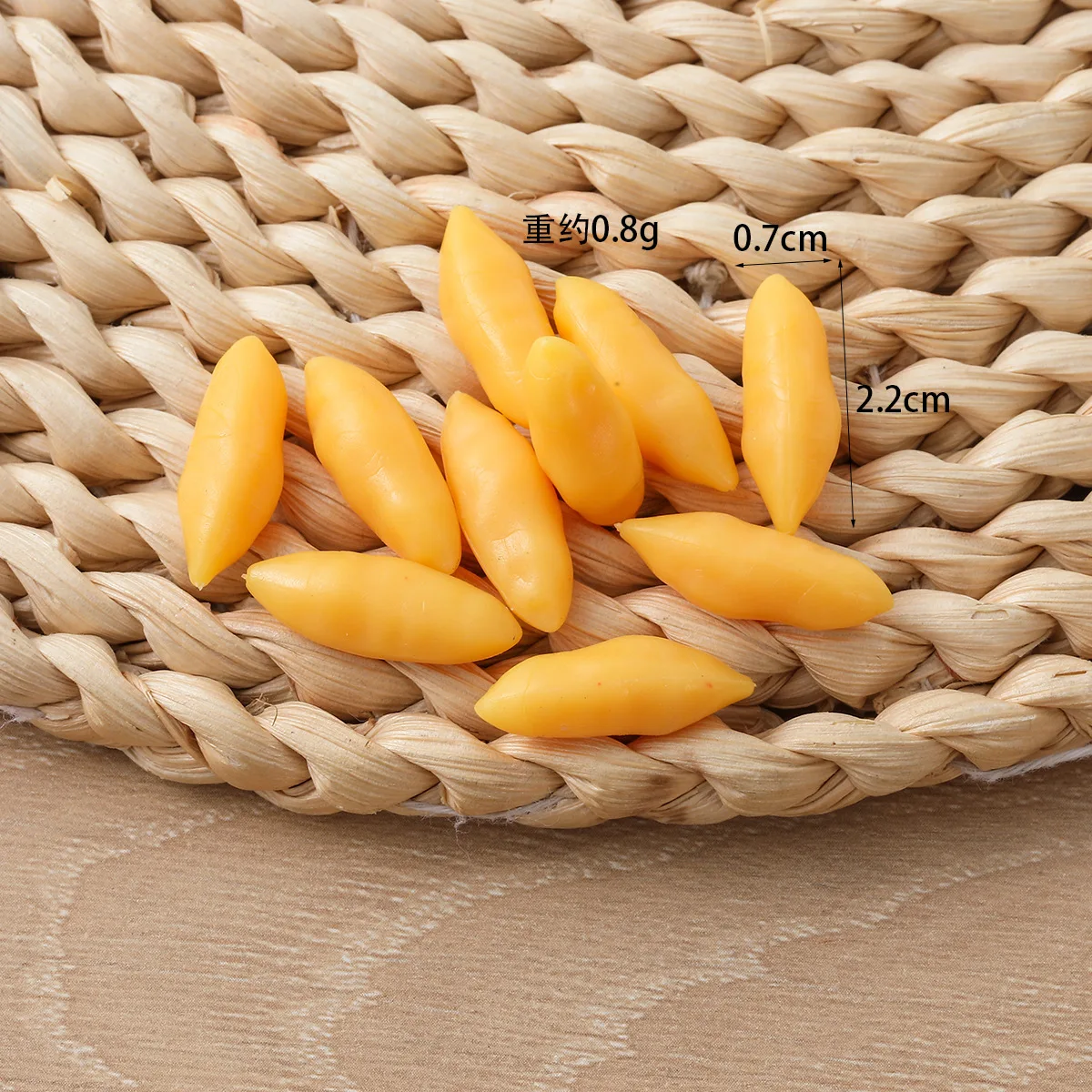 10 Stück Mini Künstliches Gemüse Chili Kohl Edamame Gurke und so weiter – Heimküchen-Dekoration, Feiertagsgeschenk – Detail 15