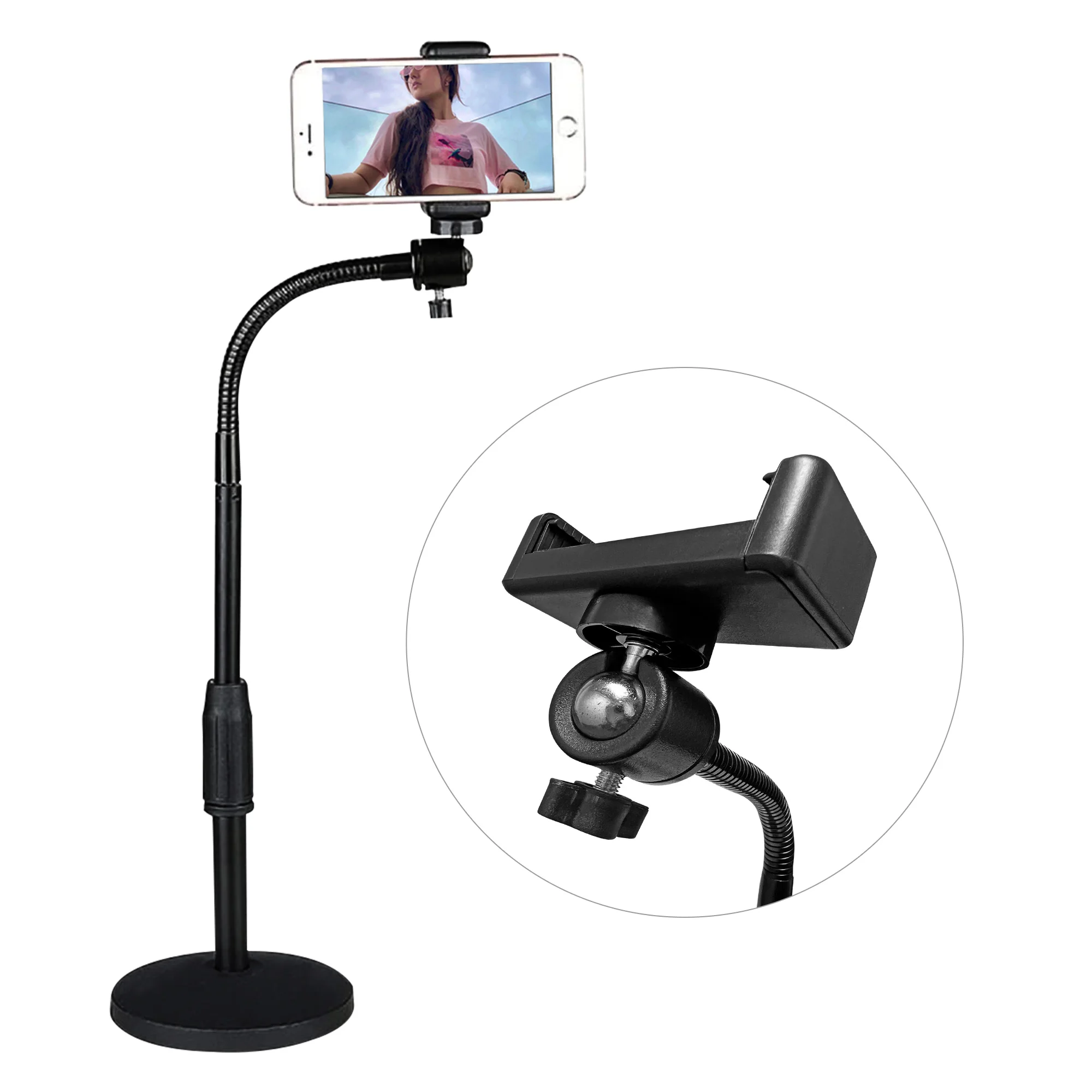 

5 Core Cell Phone Stand for Desk Adjustable Scissor Boom Arm Stands Tablet Cellphone RBS MOB