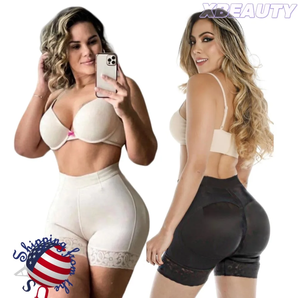 

Fajas Colombianas Lace Butt Lifts Shaper Short Belts For Women Remove The Belly Slimming Compression High Waist Shapewear Shorts