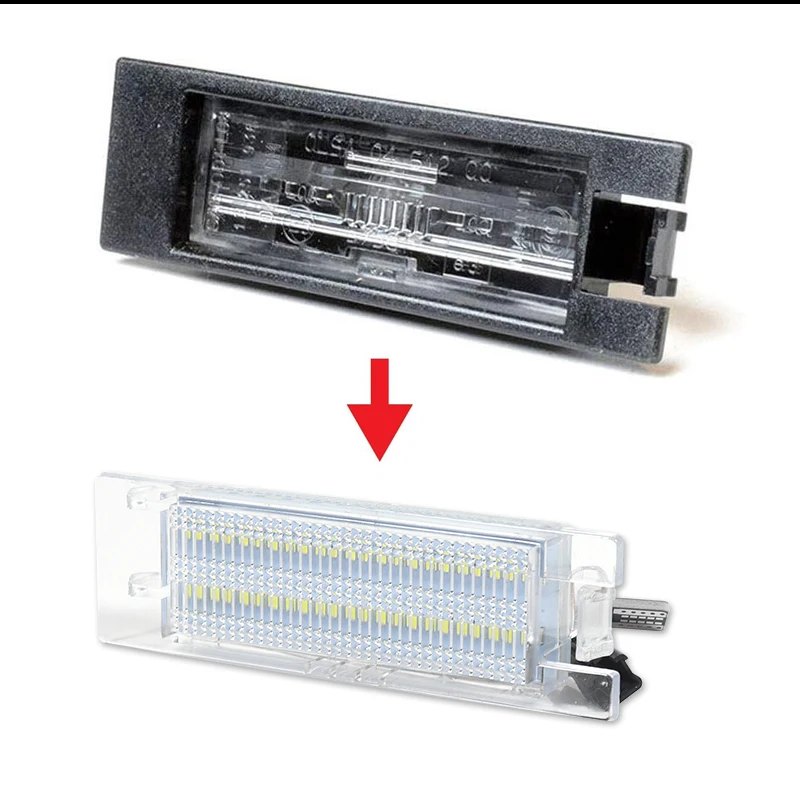 12V Waterproof LED Number Plate Lamp For Jeep Renegade 2015 2016 2017 2018 2019 2020 2021 White License Plate Light Assembly