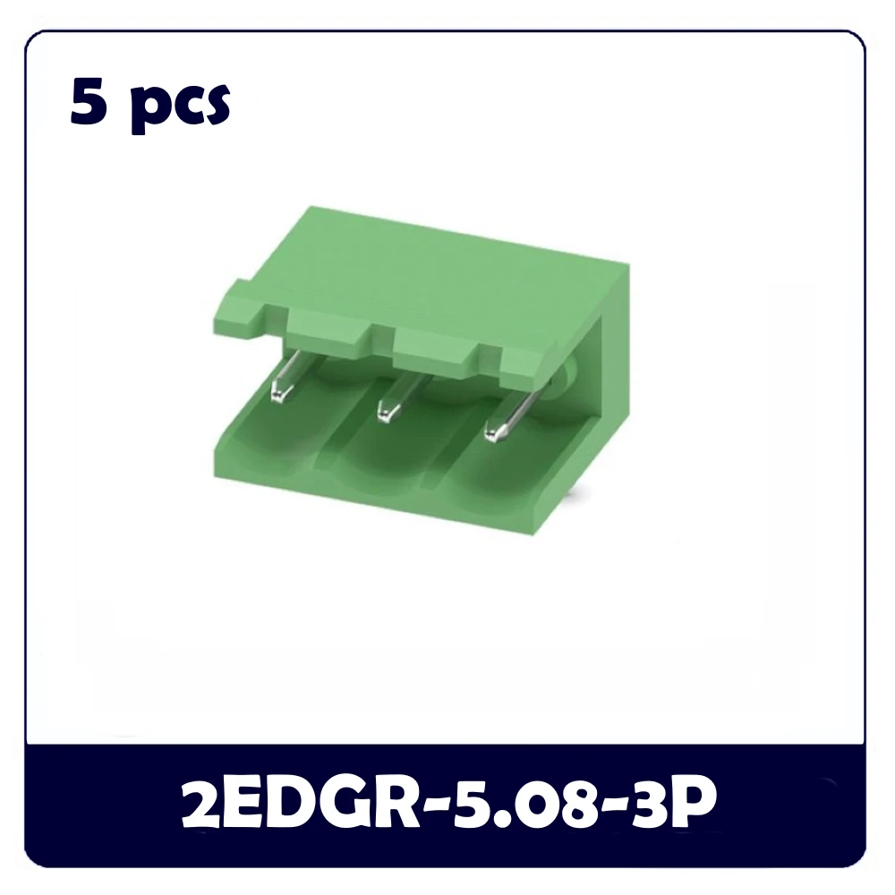 5PCS 3pin 2EDGR 2EDGV 2EDGK 2EDGRC 2EDGVC 5.08 3P Pluggable PCB Header Terminal Block Connector