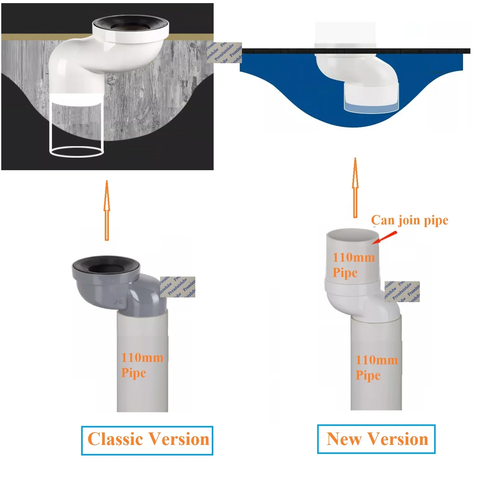 1Pc Plastic Toilet Drain Offset Flange Adapter Relocator For Remodeling Plumbing Drainage