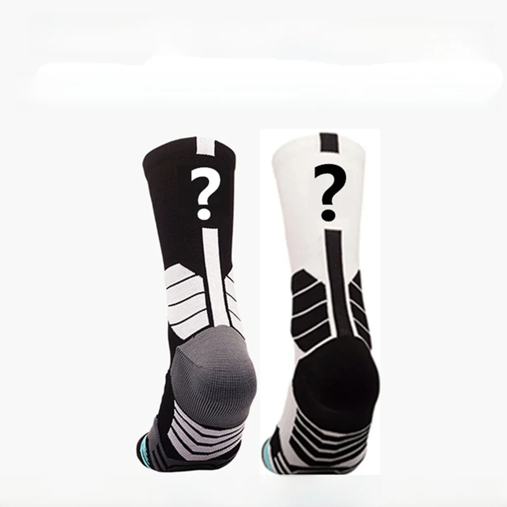 AliExpress NONE Customized Professional Running Sports Socks Women Basketball Cycling Calcetines Men Socks Black White DIY Your Lucky Number 0-9