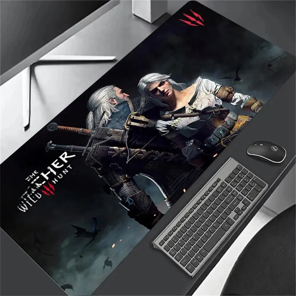 Tapis de souris T-The W-Witchers 3 W-Wilds H-Overdose, accessoires de bureau, 900x400mm, tapis de bureau Anime, polymères de bureau, PC Gamer Cabinet