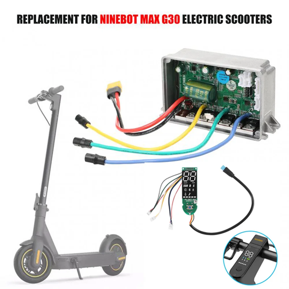 For Ninebot Max G30 electric scooter dashboard controller taillight adapter cable throttle accelerator brake handle spare parts