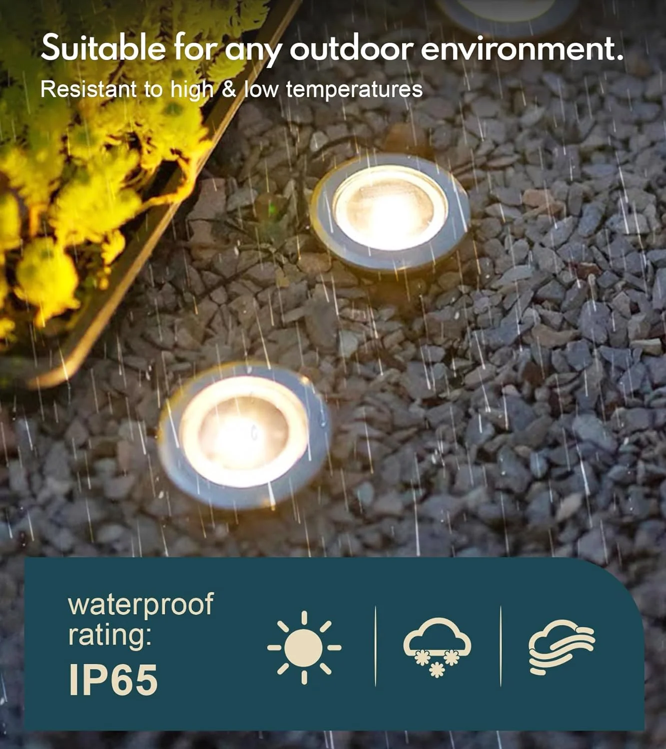 Luzes LED ao ar livre do assoalho solar, luzes solares impermeáveis do jardim, pátio, pista, calçada, iluminação da paisagem, luz fria