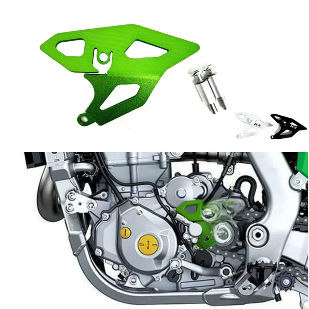 Do KAWASAKI KX250 KX250X KX450 KX450X KX 250 250X 450 450X 2022 Osłona przedniej zębatki Osłona łańcucha Części ochronne Akcesoria — zdjęcie 2