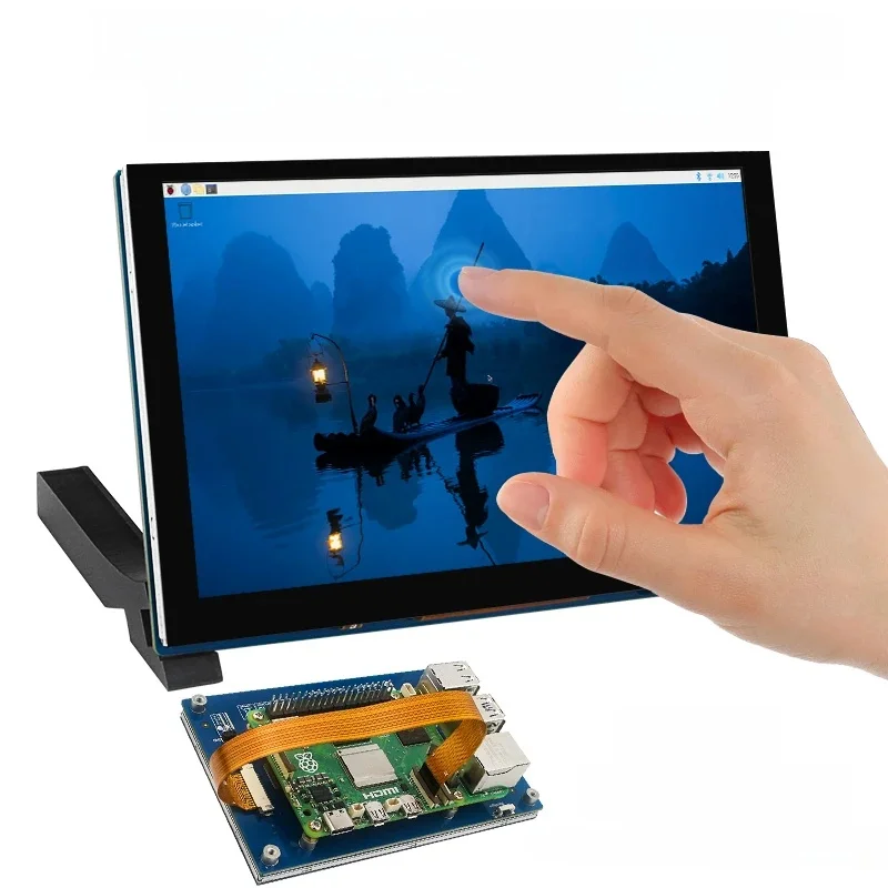 Raspberry Pi 5 Inch DSI LCD Capacitive Touch Screen 800x480 MiPi Display for RPi 5 4B 3B+ 3B Monitor  with Holder — zdjęcie produktu 7