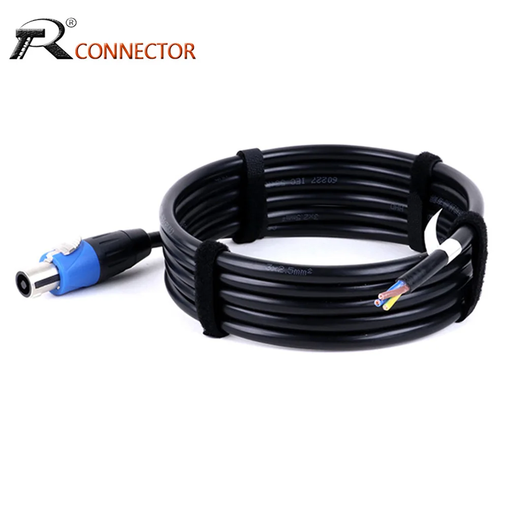 Speakon Speaker Cable,Speakon to Bare Wire Open End Cable,Speaker Wire Cord Amp Connection Cord for DJ/PA with Twist Lock(Male)
