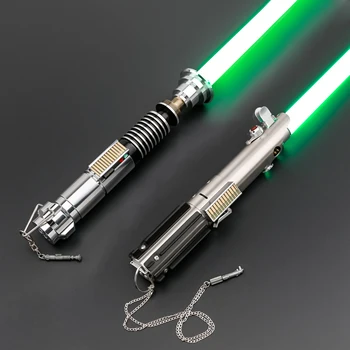 TXQ LUKE Skywalker nowy rok lasery bojowy miecz świetlny Proffie gładka huśtawka Blaster metalowe zabawki Cosplay prezent Juguetes lightstick