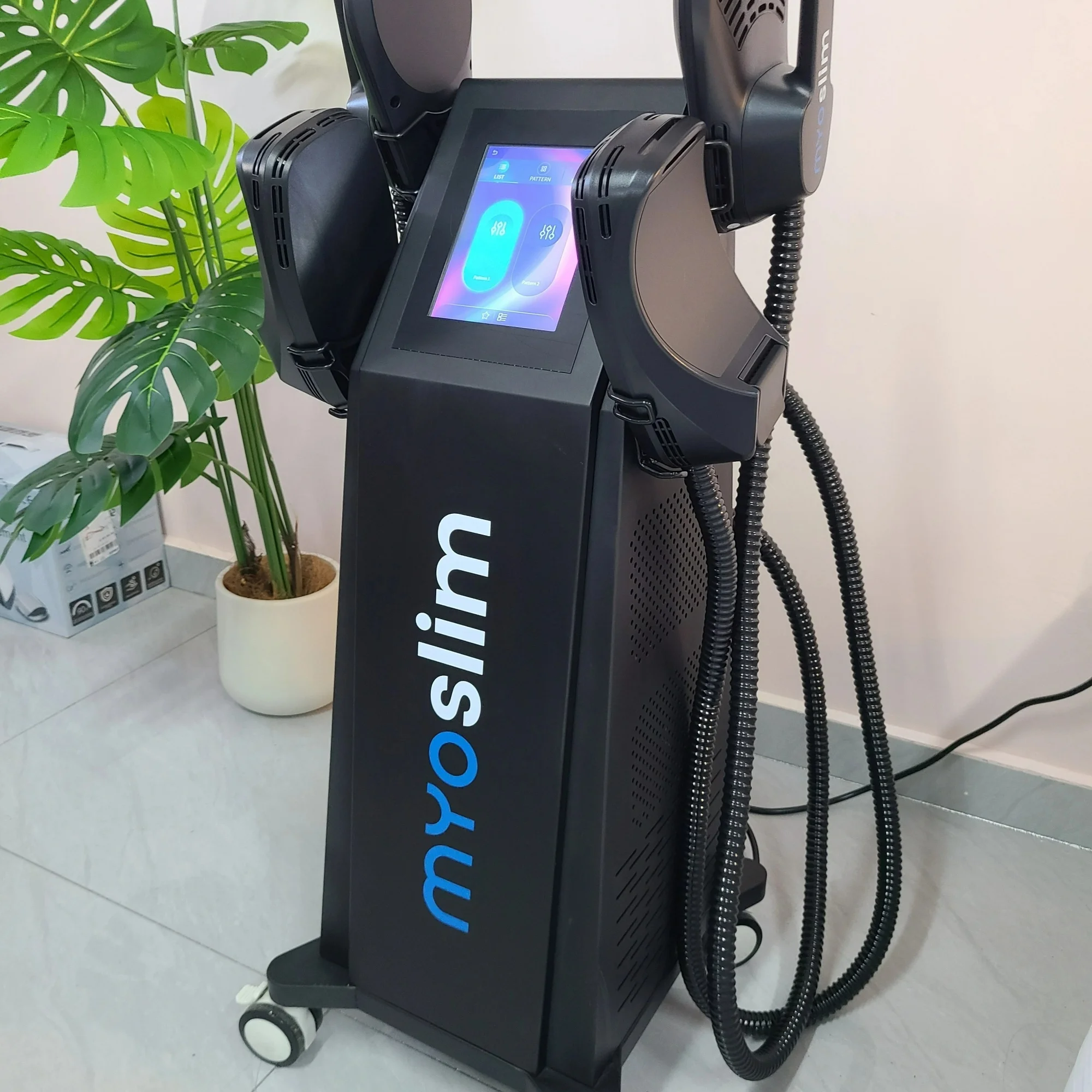 

Double11 Профессиональный RF MYOSLIM машина для моделирования тела Электрический стимулятор мышц для сжигания жира для похудения 15 зубов 6500 Вт 5 ручек Neo