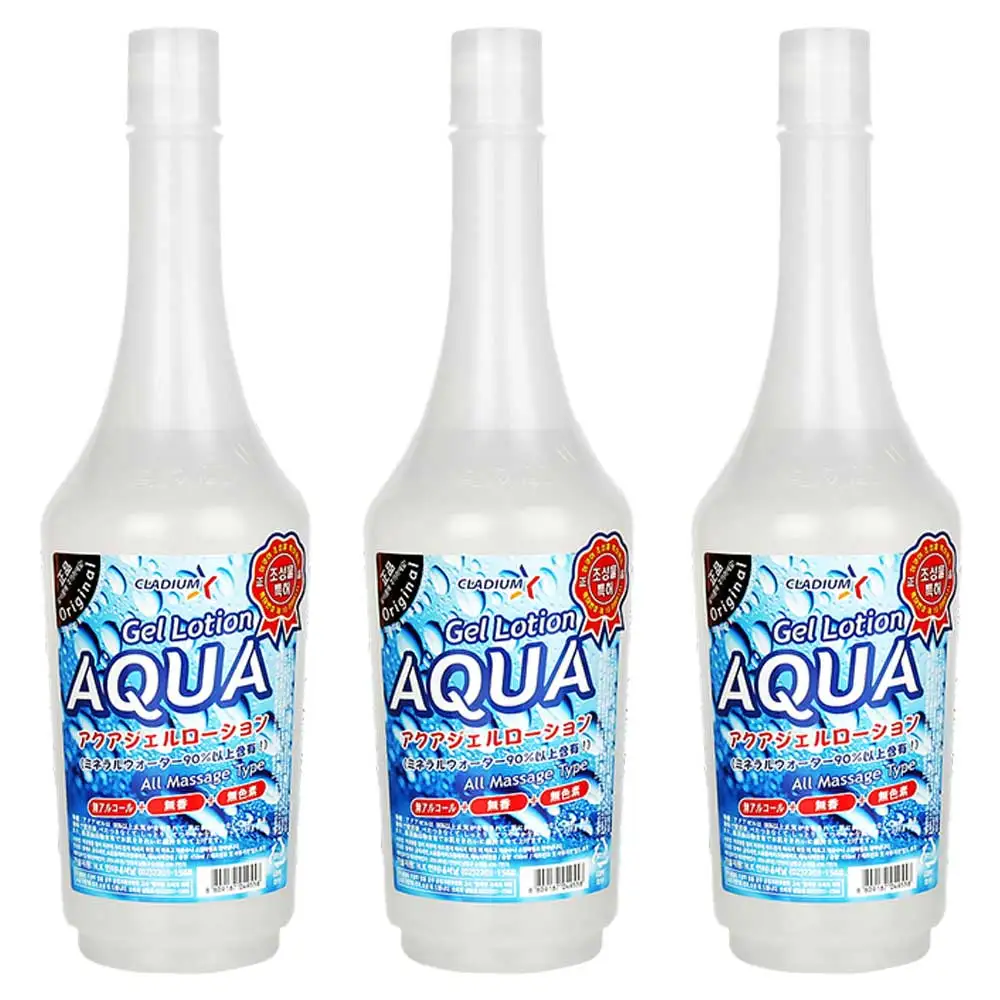 Aqua Gel 450ml x 3EA large capacity water-soluble massage gel body slimming oil