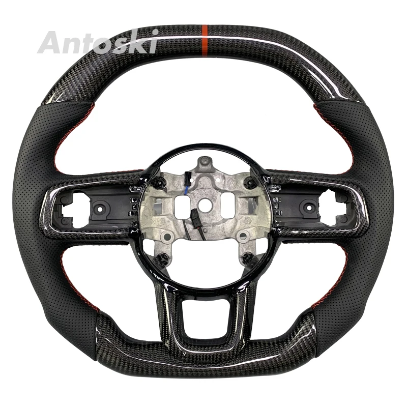 

Руль из углеродного волокна с подогревом, подходит для моделей JEEP Wrangler JK JL 2018 2019 2020 2021 2022, на складе и готово