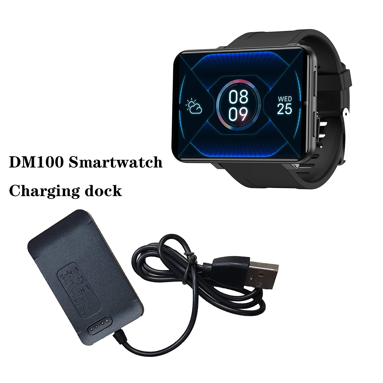 DM100 USB Magnetic Charger Cable For LEMFO LEMT Smart Watch Portable Adapter Stable Charging Base