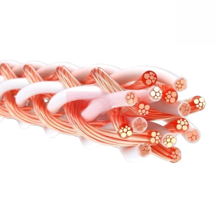 Kabel głośnikowy HiFi wysokiej jakości 8TC 7N OCC, 16-przewodowy kabel do wzmacniacza mocy, kabel połączeniowy, kabel centralny i boczny. — zdjęcie produktu 7