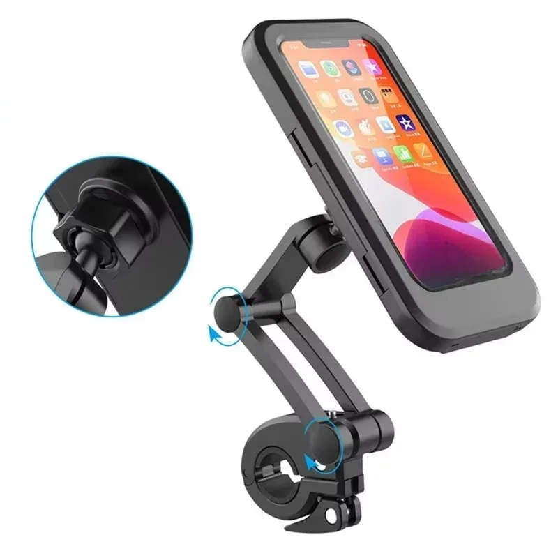 AliExpress UK DIXSG Motorcycle Bike Mobile Phone Holder Support Universal Bicycle 360° Swivel Adjustable Waterproof GPS Motorcycle Cellphone Holder