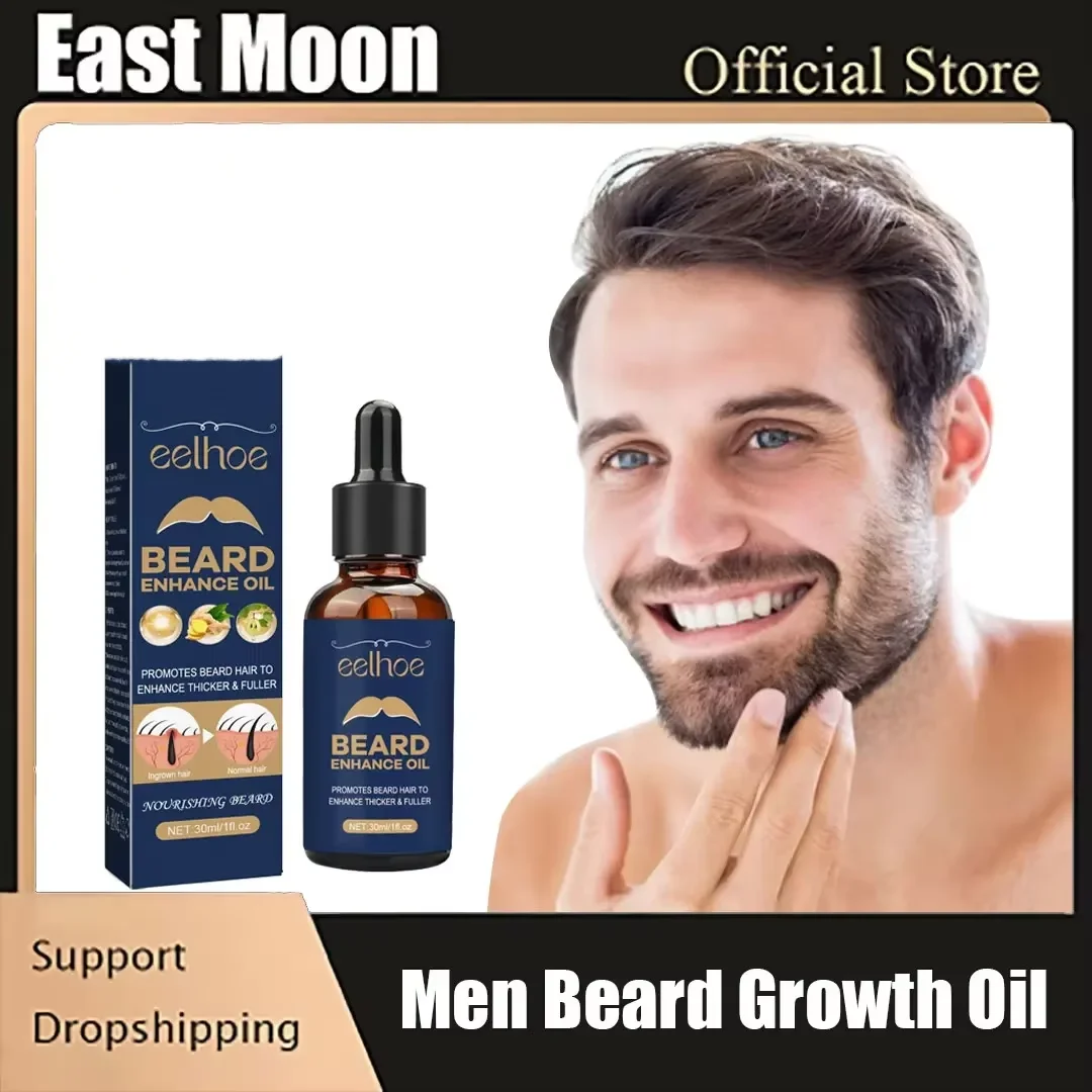 Beard Growth Oil Fast Grow Beard Anti Hair Loss Enhancer Thicker Strengthen Follicles Nourishing Moustache Beard Growth Fluid