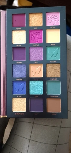 Butterfly 18 Color Eyeshadow Palette, Natural Matte Shimmer Metallic Satin Finish Eyeshadow, Charming Nude Makeup Tray photo review
