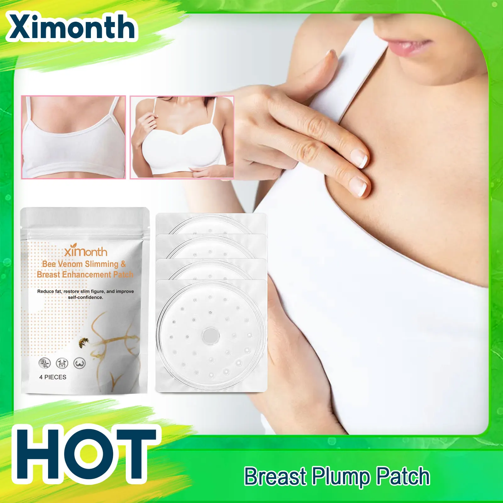 Breast Plumping Patch Bust Regrowth Lifting Firming Improve Boobs Flat Sagging Increase Elasticity Breast Enlargement Patches