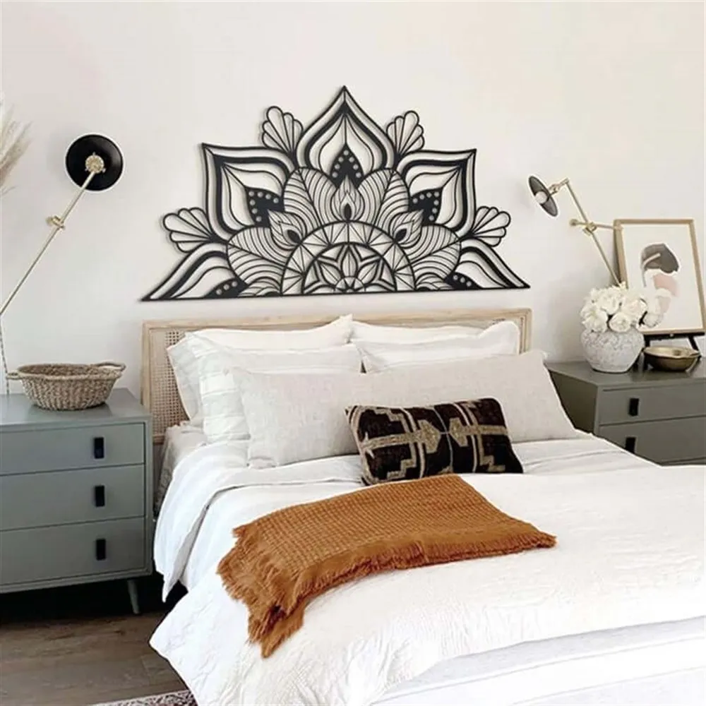 Mandala Metal Wall Decor 153 cm x 77 cm (60.23X30.31 inch)