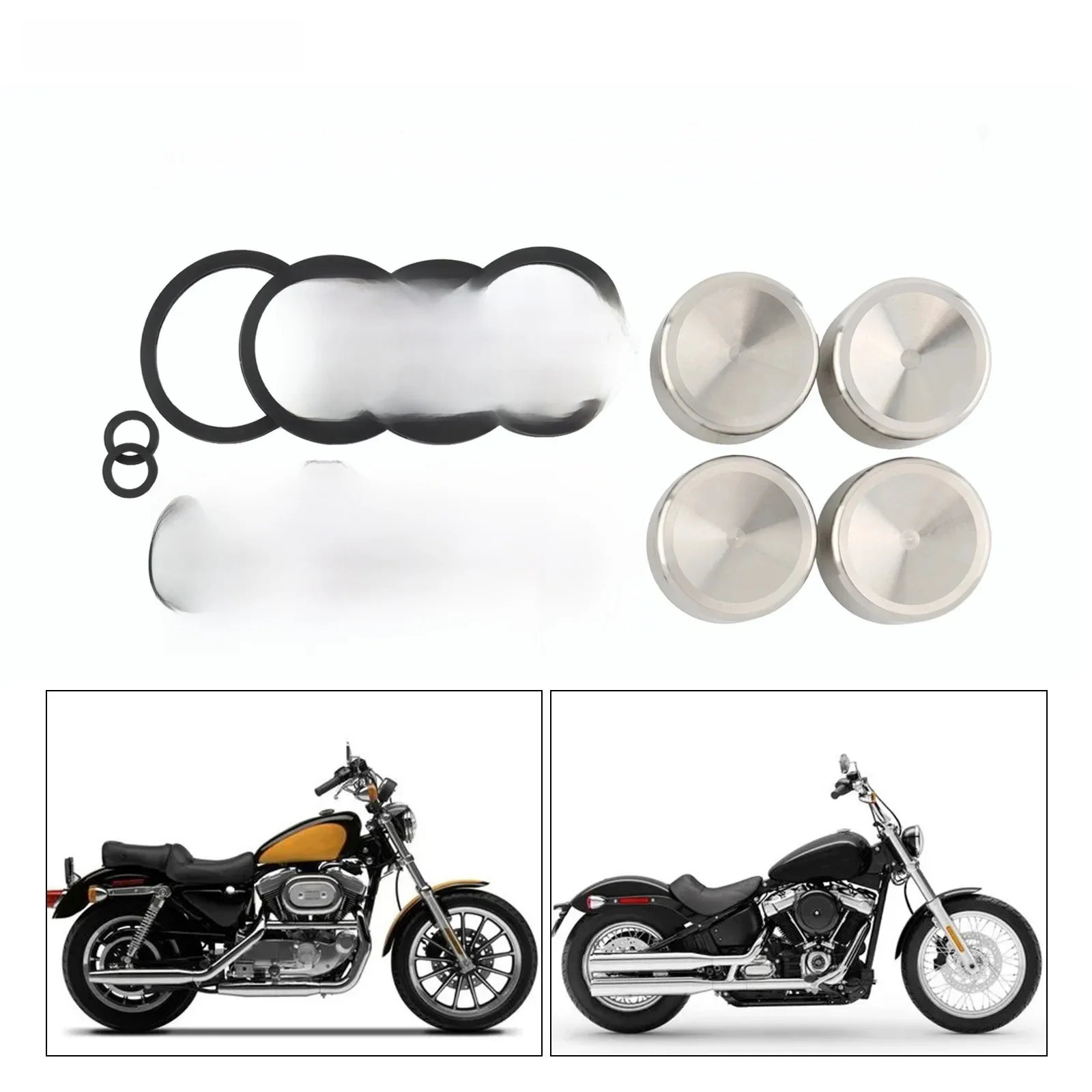 Dla Harley Sportster XL Dyna Softail Touring Road King Road Glide 2000-2007 zestawy do przebudowy przedniego/tylnego zacisku hamulcowego 44313-00/01 — zdjęcie 2