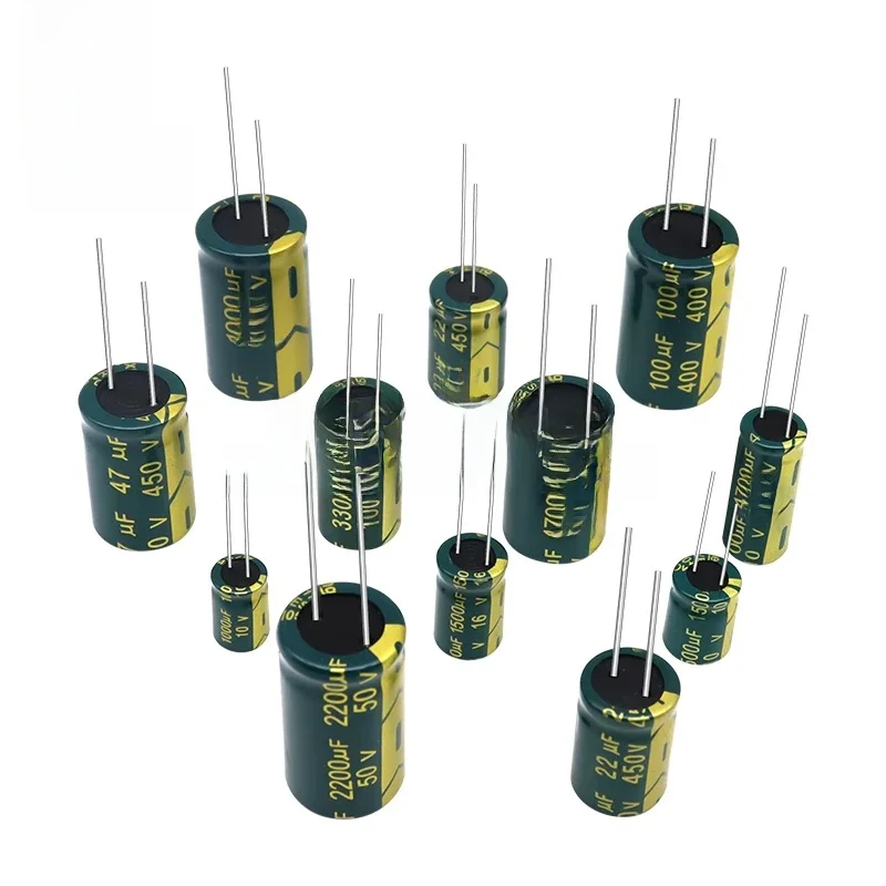 10V 16V 25V 35V 50V 400V 450V Kondensator aluminiowy wysokiej częstotliwości o niskiej ESR 10UF 100UF 220UF 330UF 470UF 680UF 1000UF 2200UF 3300UF — zdjęcie 2