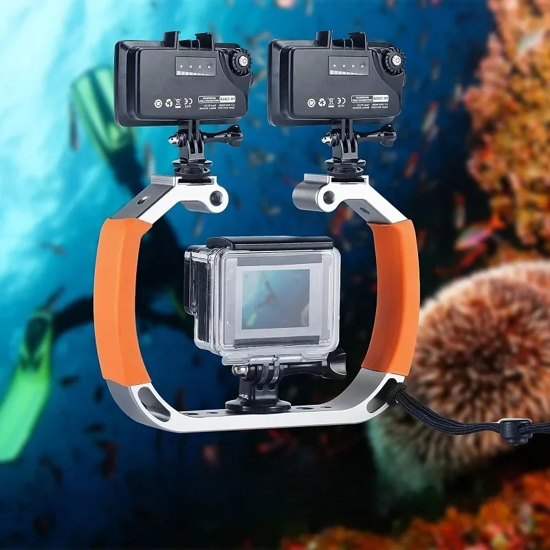 Uchwyt do nurkowania Uchwyt do aparatu wideo Stabilizator światła do aparatu sportowego Gopro/DJI/Insta360 Wodoodporne akcesoria fotograficzne — zdjęcie 2