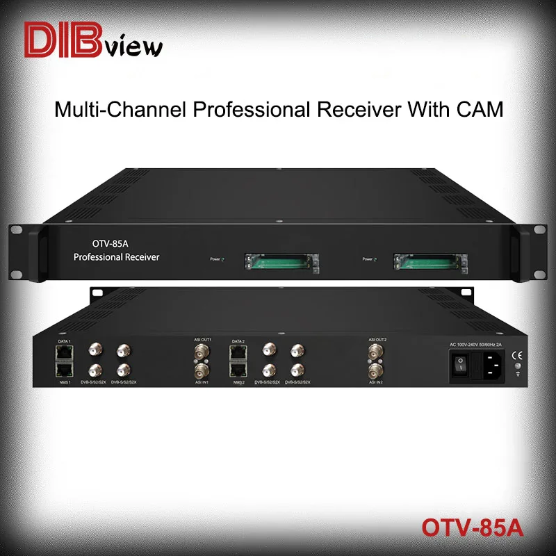 

Dibview OTV-85A Multi-Channel Professional Receiver With CAM DVB-S S2 S2X DVB-C T ISDB-T ATSC Tuner ip gateway