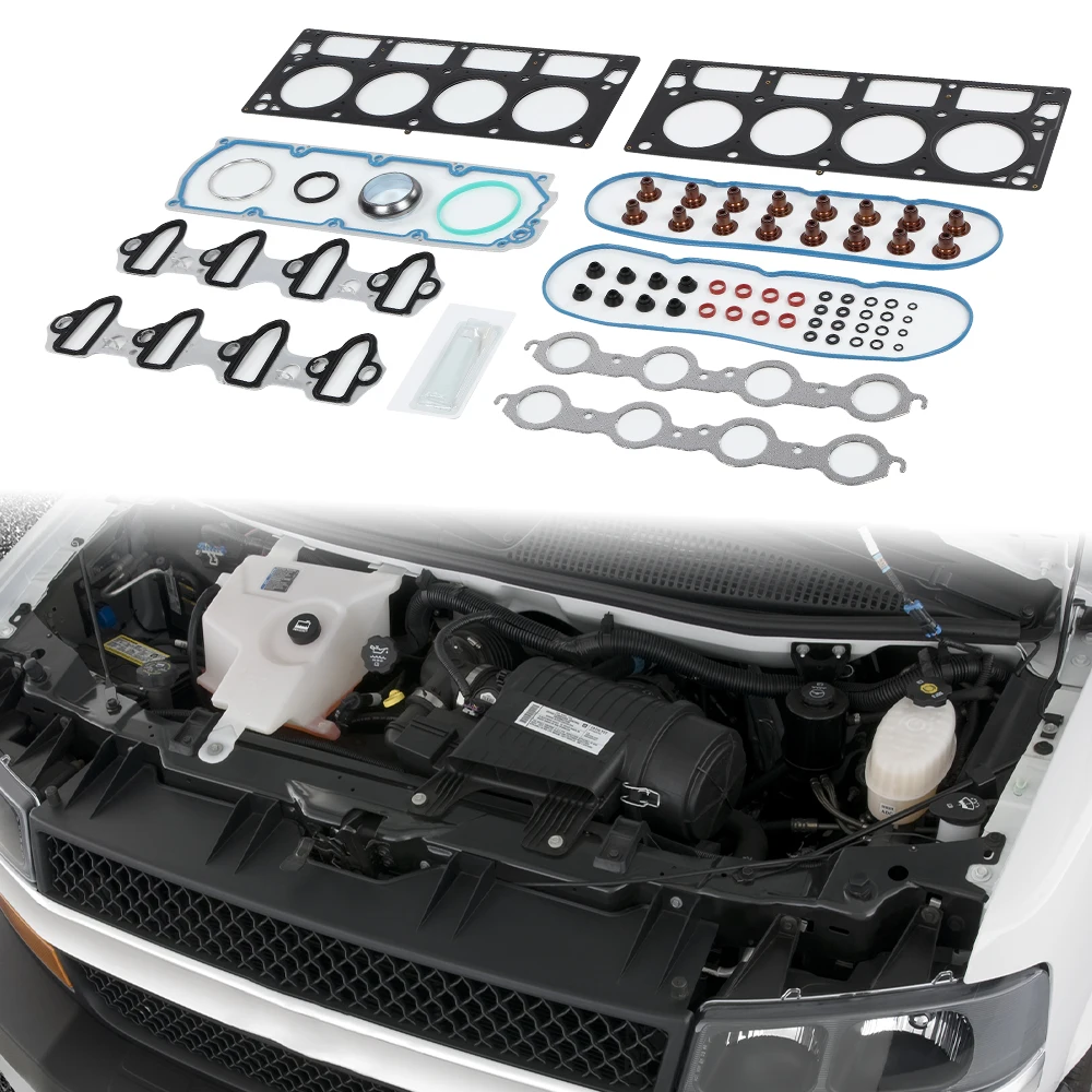 

Engine Full Head Gasket Set Car Front Fit for 2008-2011 Chevrolet Express Hummer Gmc Savana 4.8 5.3 Ohv Mls Head Gasket Hs26190P