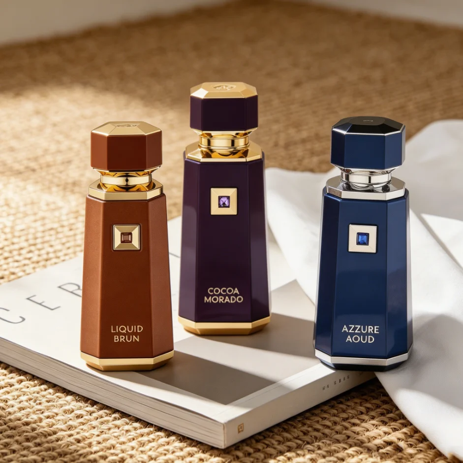 Three types French Avenue Eau de Parfum 100ml – Luxury Unisex Fragrance with Warm Cocoa, Spiced Cinnamon, Saffron and Rich Vanilla Notes – Deep Oriental Woody Scent, Long Lasting Perfume with Strong Projection.