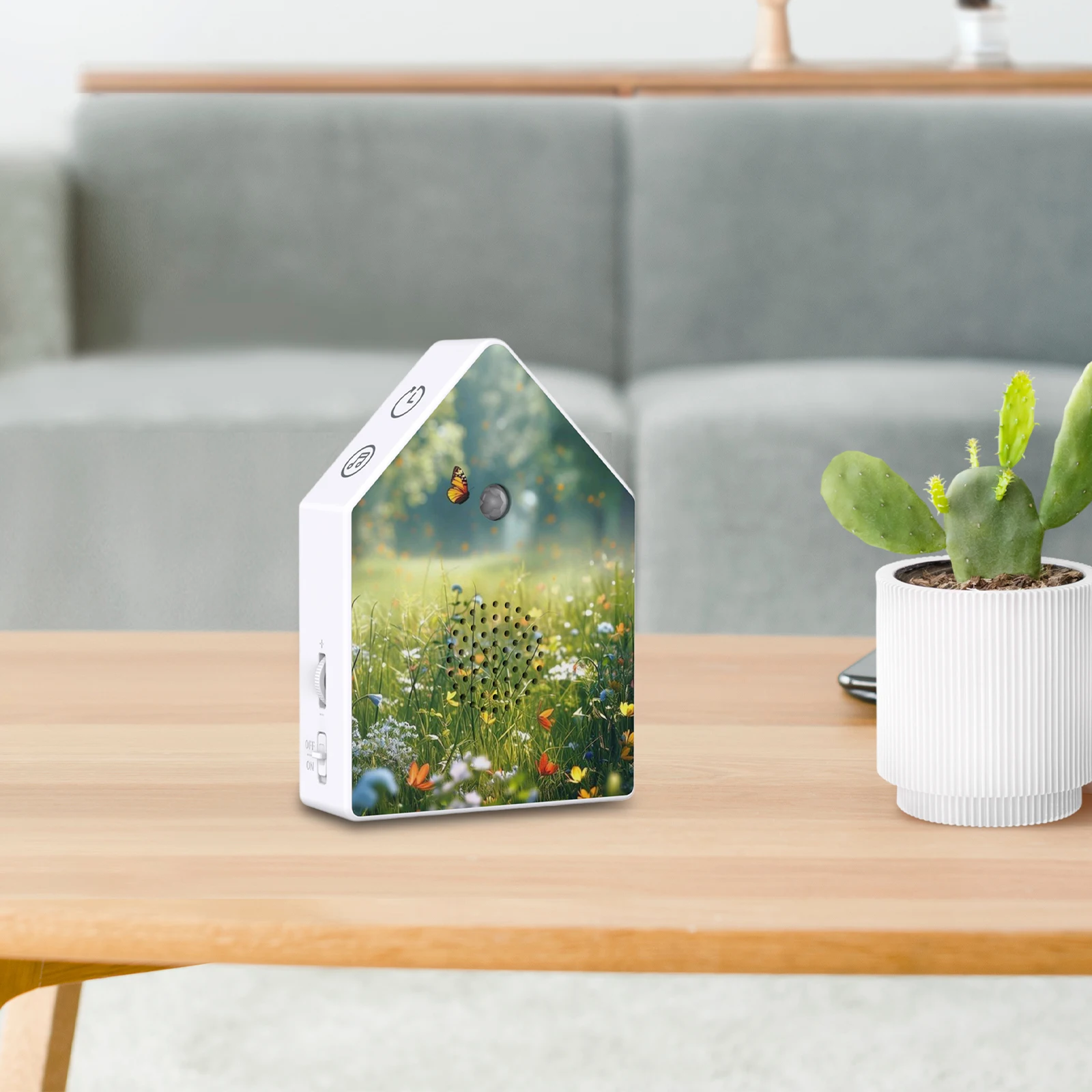 صندوق تشغيل الموسيقى بصوت الطيور خفيف الوزن وواقعي للطيور صندوق الصوت الضوضاء المحيطة الداخلية للمنزل والمكتب والمنتجعات الصحية والحديقة #2