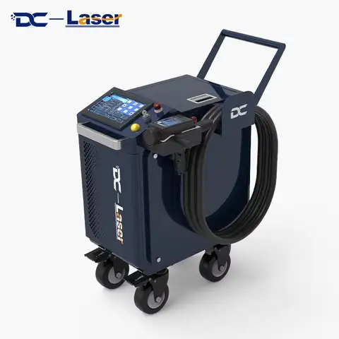 Cheap New Portable Fiber Handheld Jpt Raycus OEM Pulse 300W 500W Trolley Laser Cleaner Machine for Cars Wood Stone Rust Removal