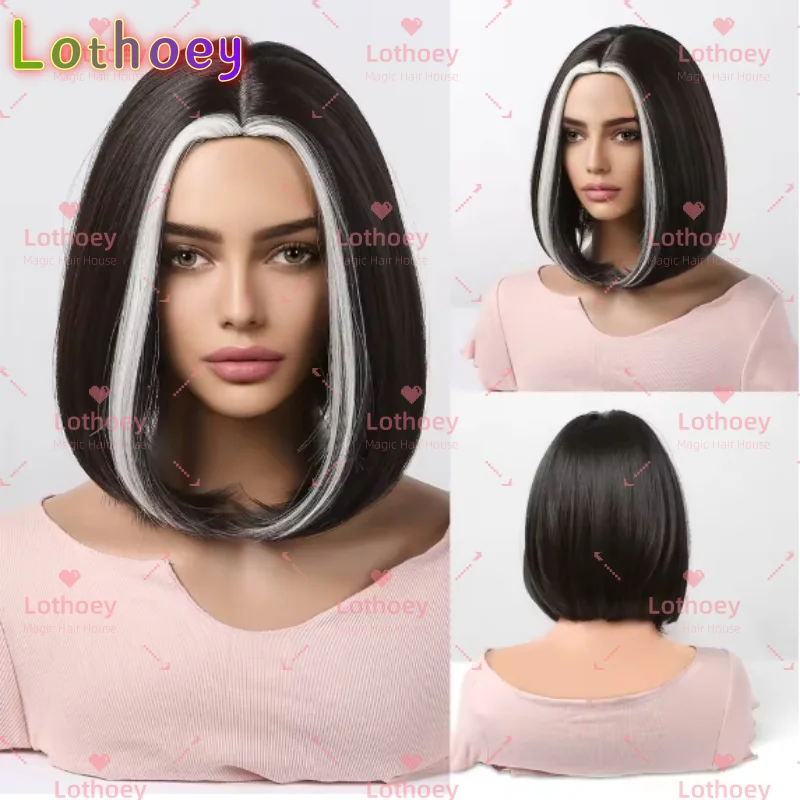 شعر مستعار مستقيم بوب 613 قطف الصباغة بين الألوان 2025 تصفيفة الشعر الشعبية لون شخصية يرتدي مريحة ومريحة