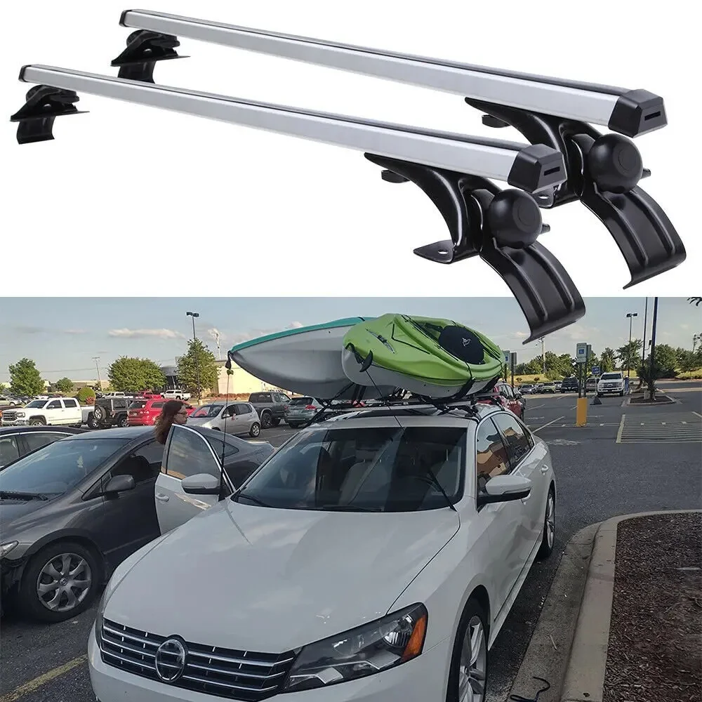 AliExpress NONE 2Pcs Roof Bars Aluminum Alloy Side Bars Cross Rails Roof Rack Luggage Carrier Bike Rack For Volkswagen Passat Jetta MK6