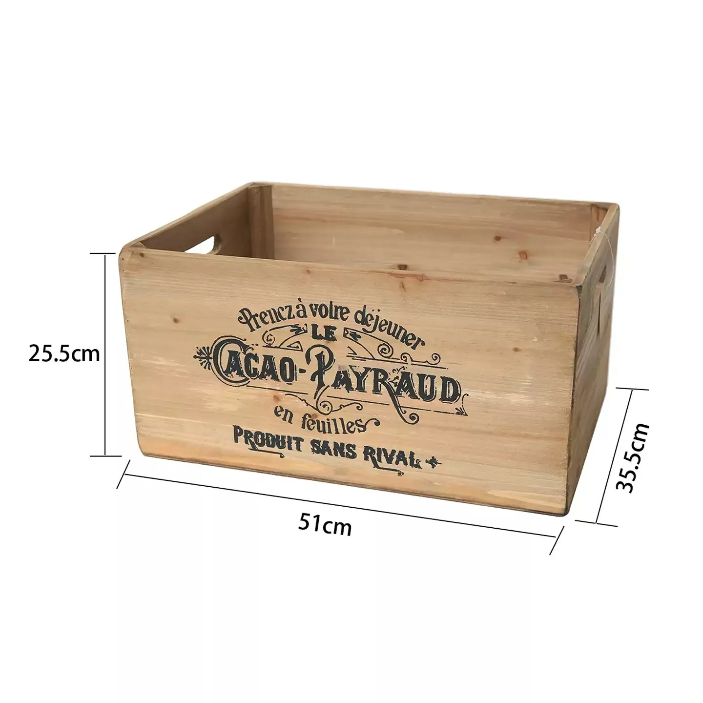 Vintage Wooden Garden Planter Box, Rustic French Crate, Farmhouse Flower Storage Basket, Patio Decor