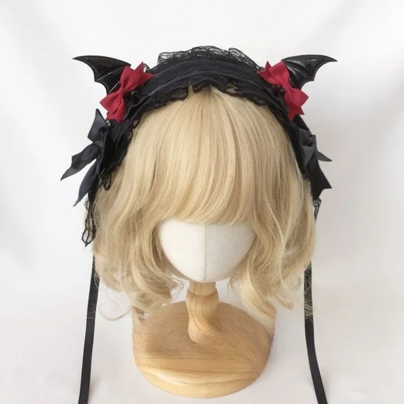 Opaska na uszy Halloween dla dzieci Cosplay nietoperz opaska do włosów dziewczyna akcesoria do włosów dla kobiet festiwalowa opaska do włosów — zdjęcie 2