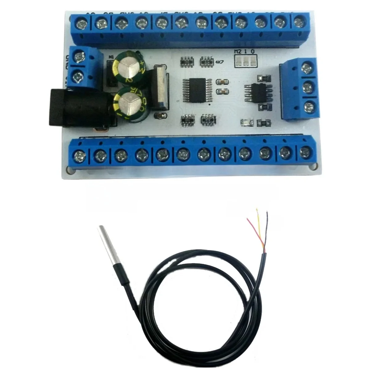 R4DCB08 8 kanałów DS18B20 RS485 Modbus Rtu czujnik temperatury zdalny monitor akwizycji moduł termometru cyfrowego — zdjęcie 2
