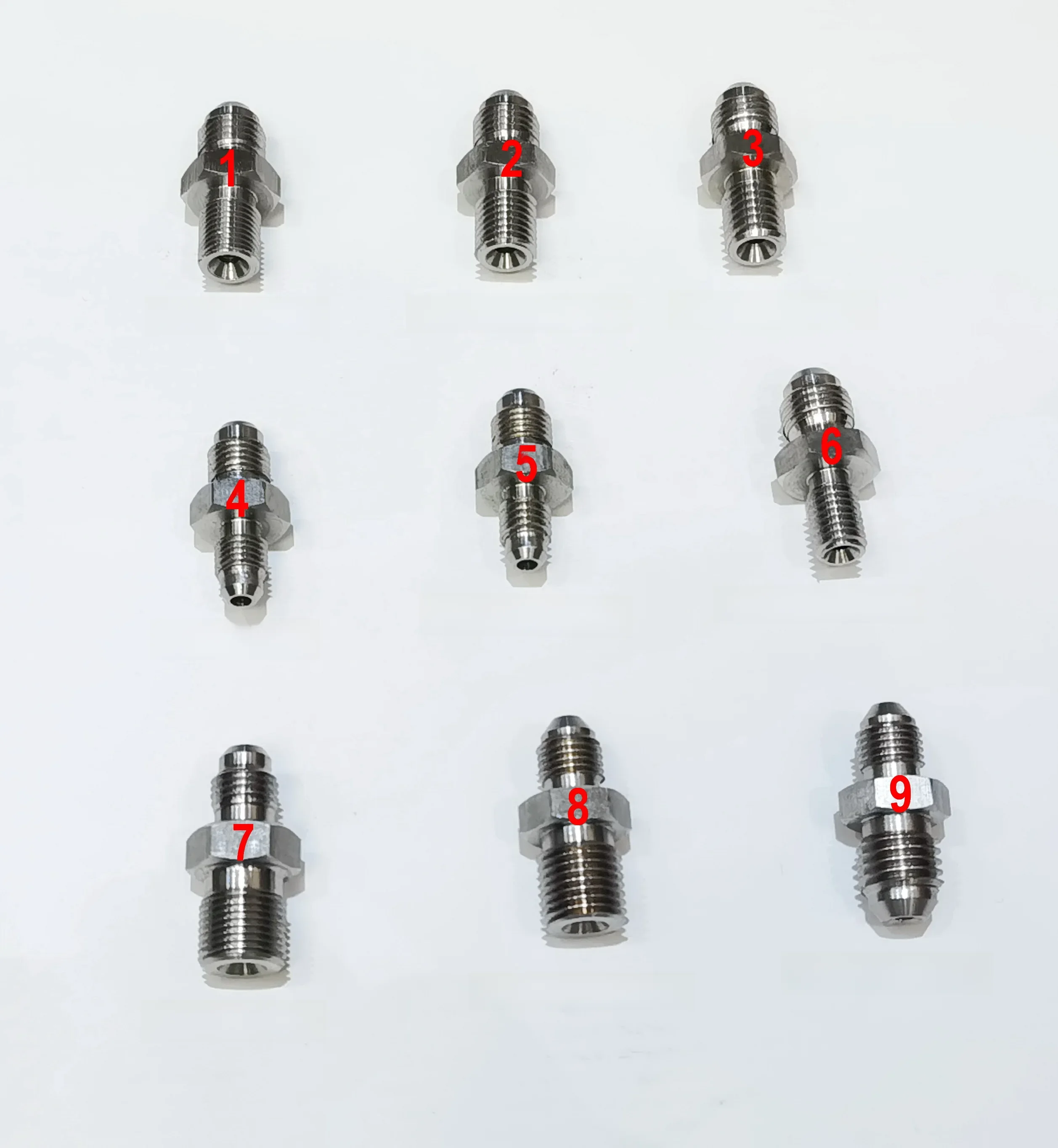 Adapter hamulca ze stali nierdzewnej, część 3, AN3 AN4 do M8x1 M8x1,25 M12x1 M12x1,25 M12x1,5 — zdjęcie 2