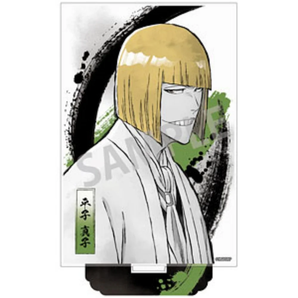 Anime Bleach Acrylic Stand Figure Ichigo Kurosaki Rukia Hitsugaya Sumi-e Ink Style Model Desk Plate Decor Gift keychain view 4