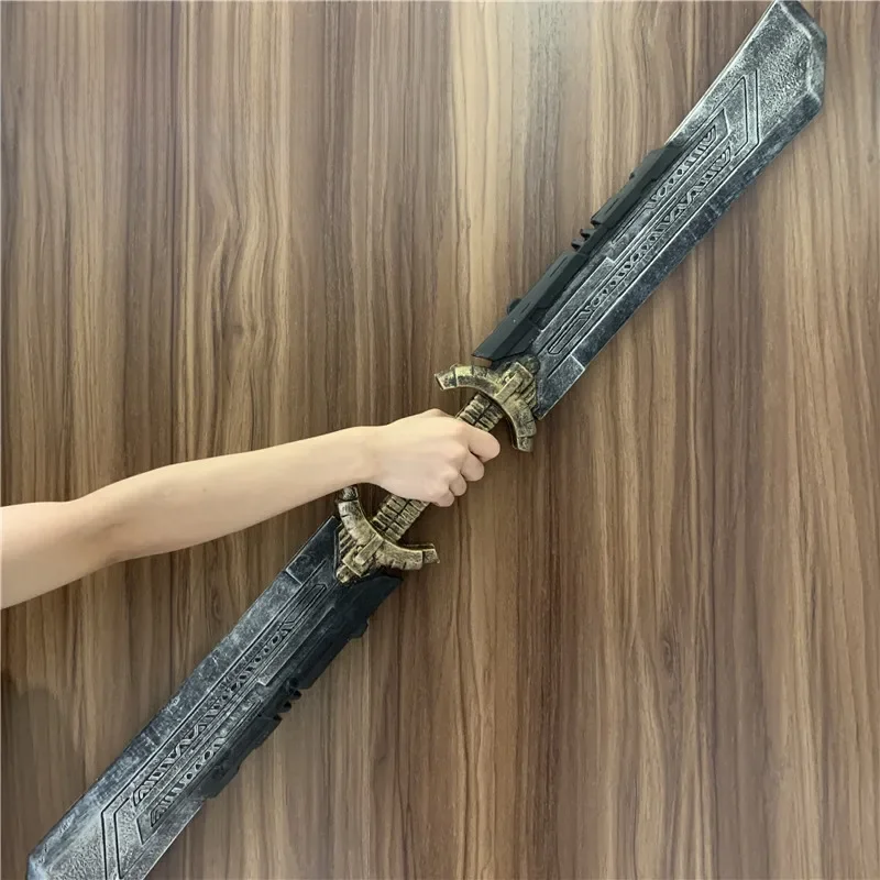 1:1 Super Hero broń dwuostrojny miecz 110cm broń Cosplay zmontowany model miecza dla dzieci prezent film odgrywanie ról — zdjęcie 2
