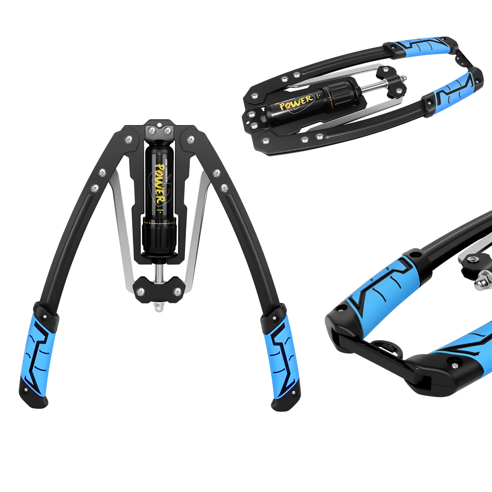 Hydraulischer Armtrainer Power Twister mit Einstellbarem Widerstand für Brust-, Schulter- und Rückenmuskulatur, Sicherer Mikro-Rebound Multifunktionaler Heimfitness-Trainer, Tragbares